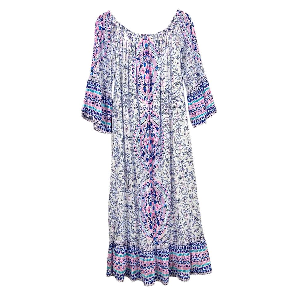 Lilly Pulitzer Abigail Off Shoulder Midi Dress Size Small